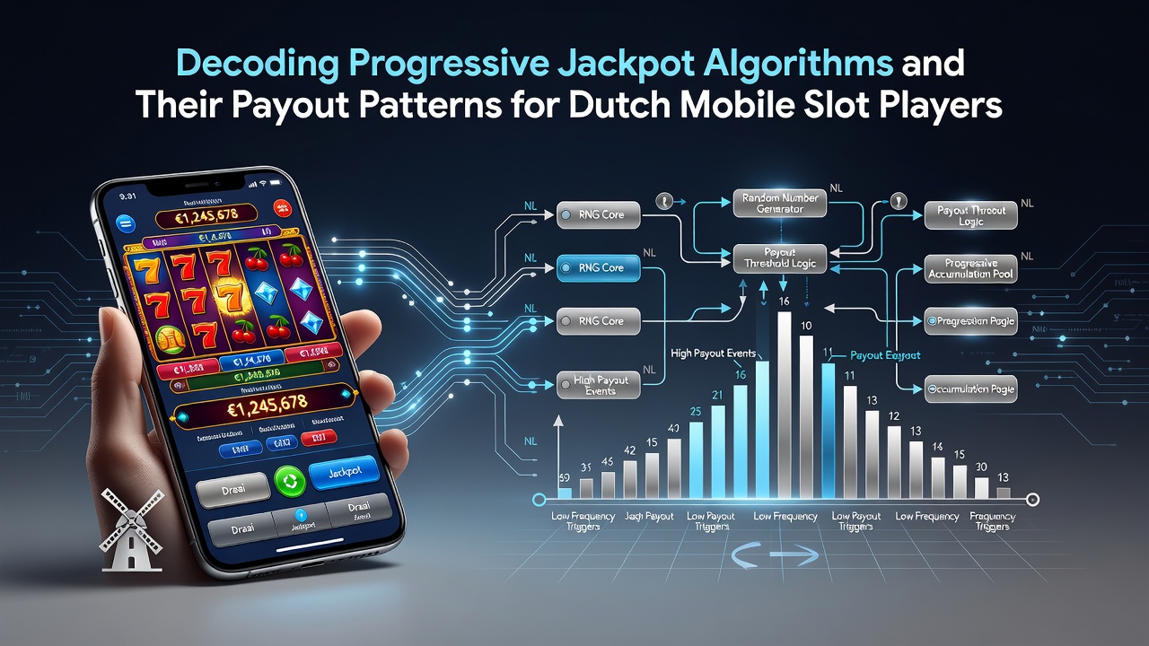 Grafiek van uitbetalingspatronen en jackpotaccumulatie in Nederlandse mobiele slots